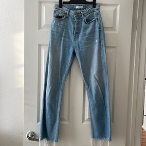 GRLFRND flare high rise jeans